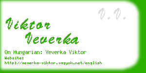 viktor veverka business card